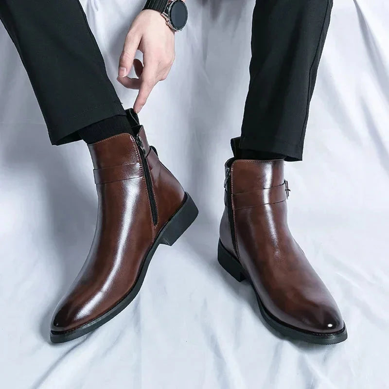 Men's Classic Side Zipper Chelsea Boots