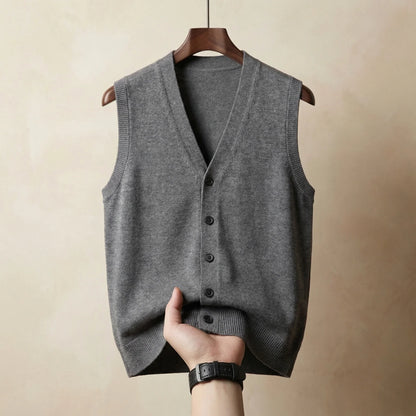 Men's Lightweight Sleeveless Single-Breasted Vest