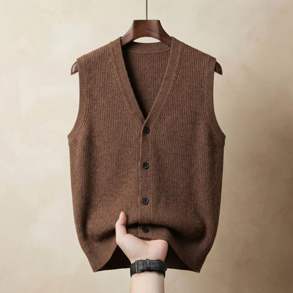 Men's Lightweight Sleeveless Single-Breasted Vest