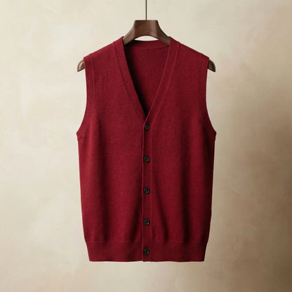Men's Lightweight Sleeveless Single-Breasted Vest