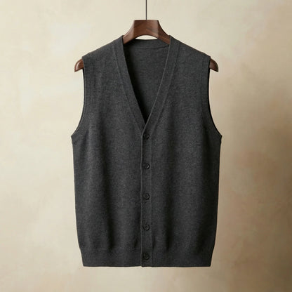Men's Lightweight Sleeveless Single-Breasted Vest