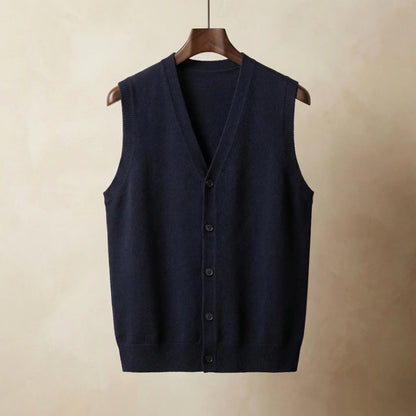 Men's Lightweight Sleeveless Single-Breasted Vest