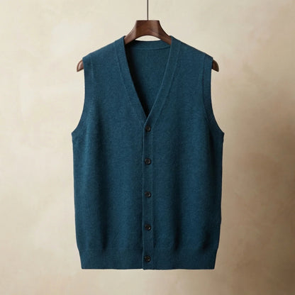 Men's Lightweight Sleeveless Single-Breasted Vest
