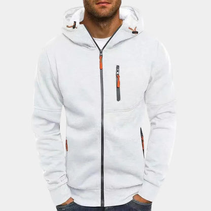 Men's Relaxed Fit Zip-Up Hooded Sweatshirt
