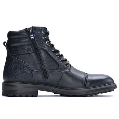 Men's Rugged Side Zipper Casual Boots