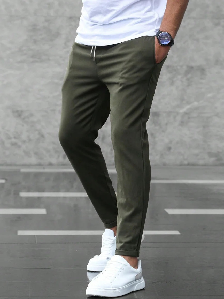 Men's Slim Fit Stretch Business Trousers