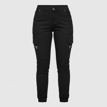 Modern Black Cargo Pants for Women | Stylish Urban Trousers