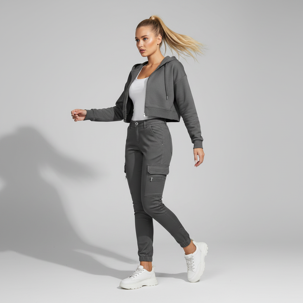 Modern Black Cargo Pants for Women | Stylish Urban Trousers