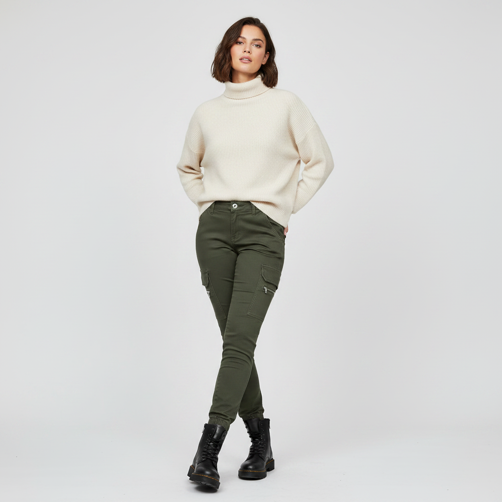 Modern Black Cargo Pants for Women | Stylish Urban Trousers