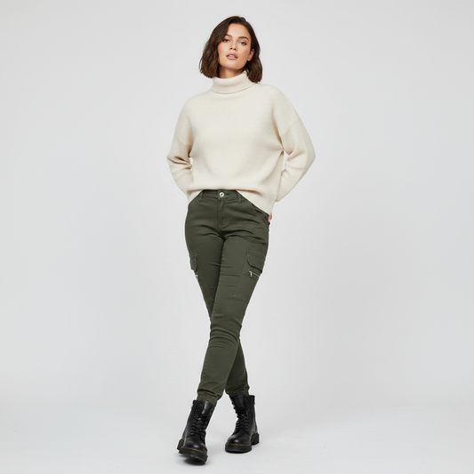 Modern Black Cargo Pants for Women | Stylish Urban Trousers