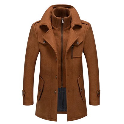 Sebastian | Men's Classic Long Sleeve Overcoat