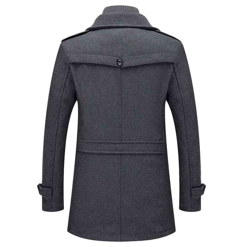 Sebastian | Men's Classic Long Sleeve Overcoat