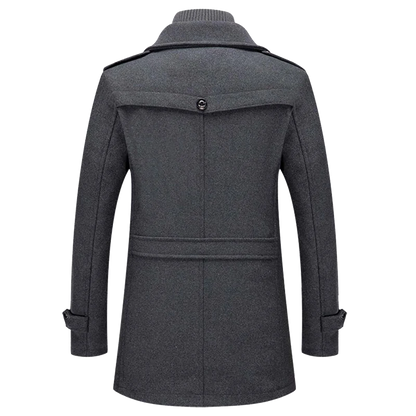 Sebastian | Men's Classic Long Sleeve Overcoat