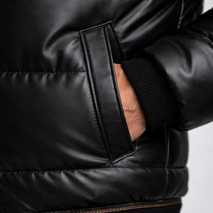 Sebastian | Men's Padded Fur Collar Autumn Puffer Jacket