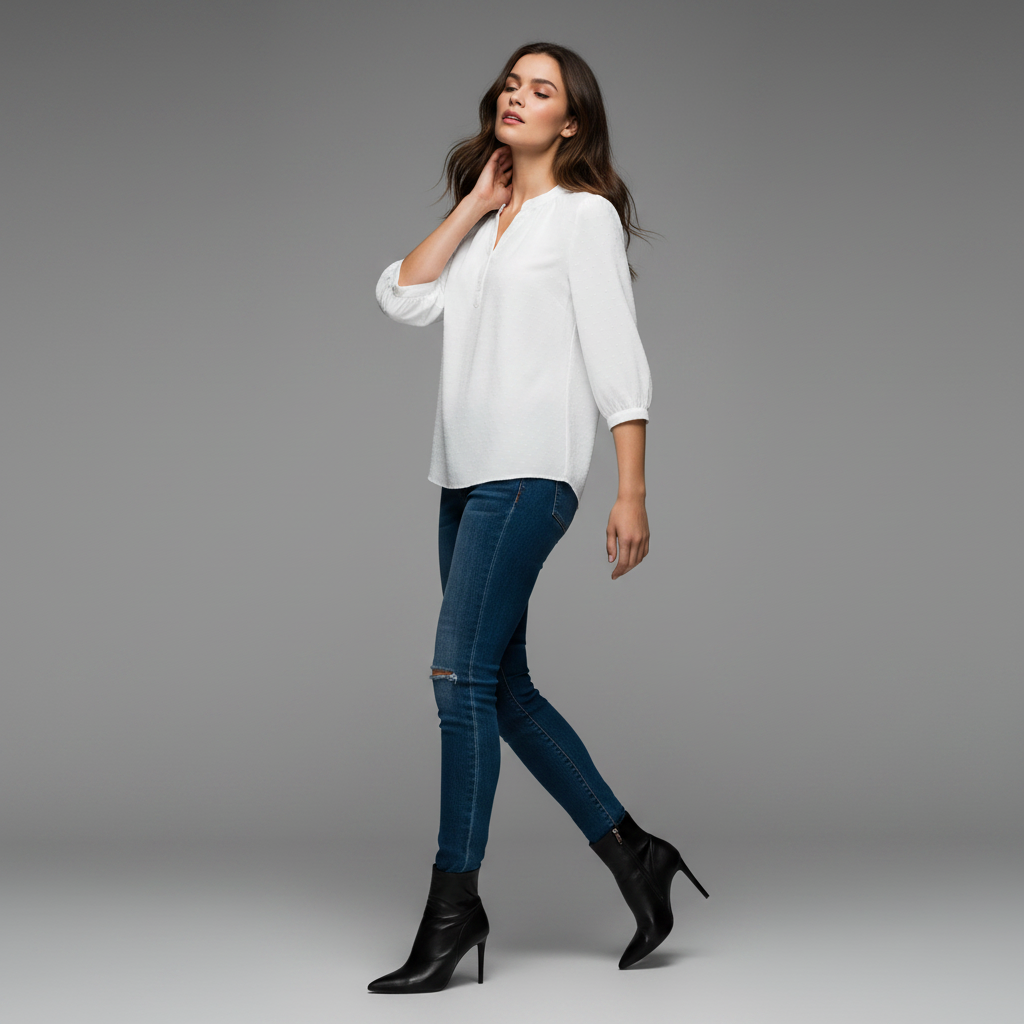 Silk Patchwork Blouse | Women's Summer Top