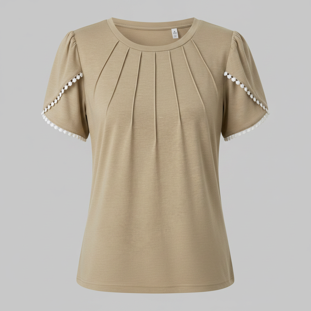 Vanessa | Women's White Summer Blouse for Plus Size Tops