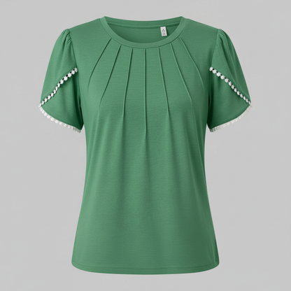 Vanessa | Women's White Summer Blouse for Plus Size Tops