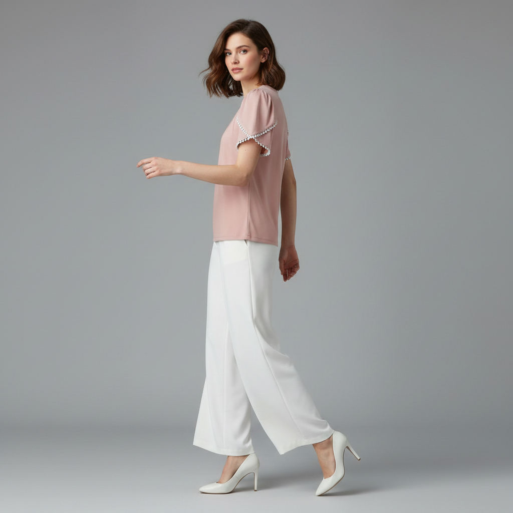 Vanessa | Women's White Summer Blouse for Plus Size Tops