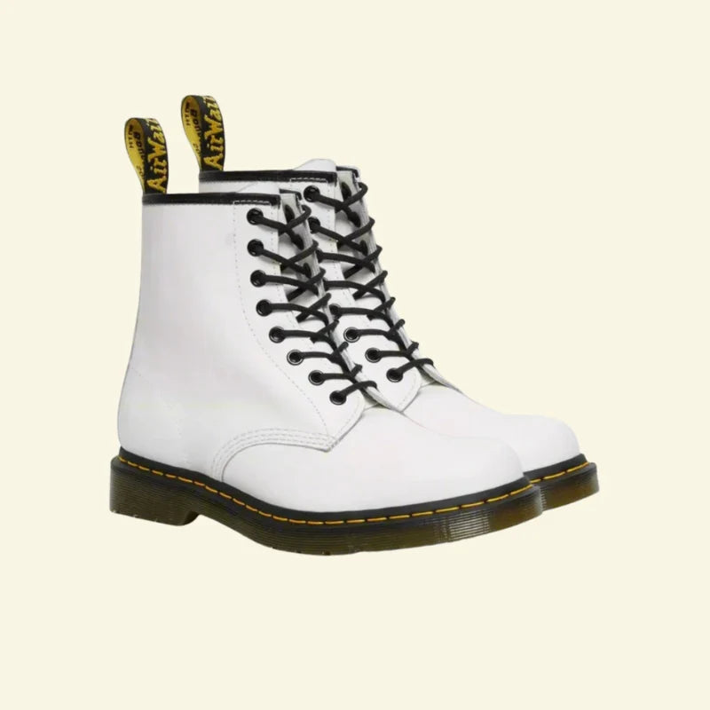 Women's Classic Lace-Up Mid Shaft Black Ankle Boots