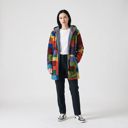 Women's Cozy Hooded Relaxed Fit Jacket