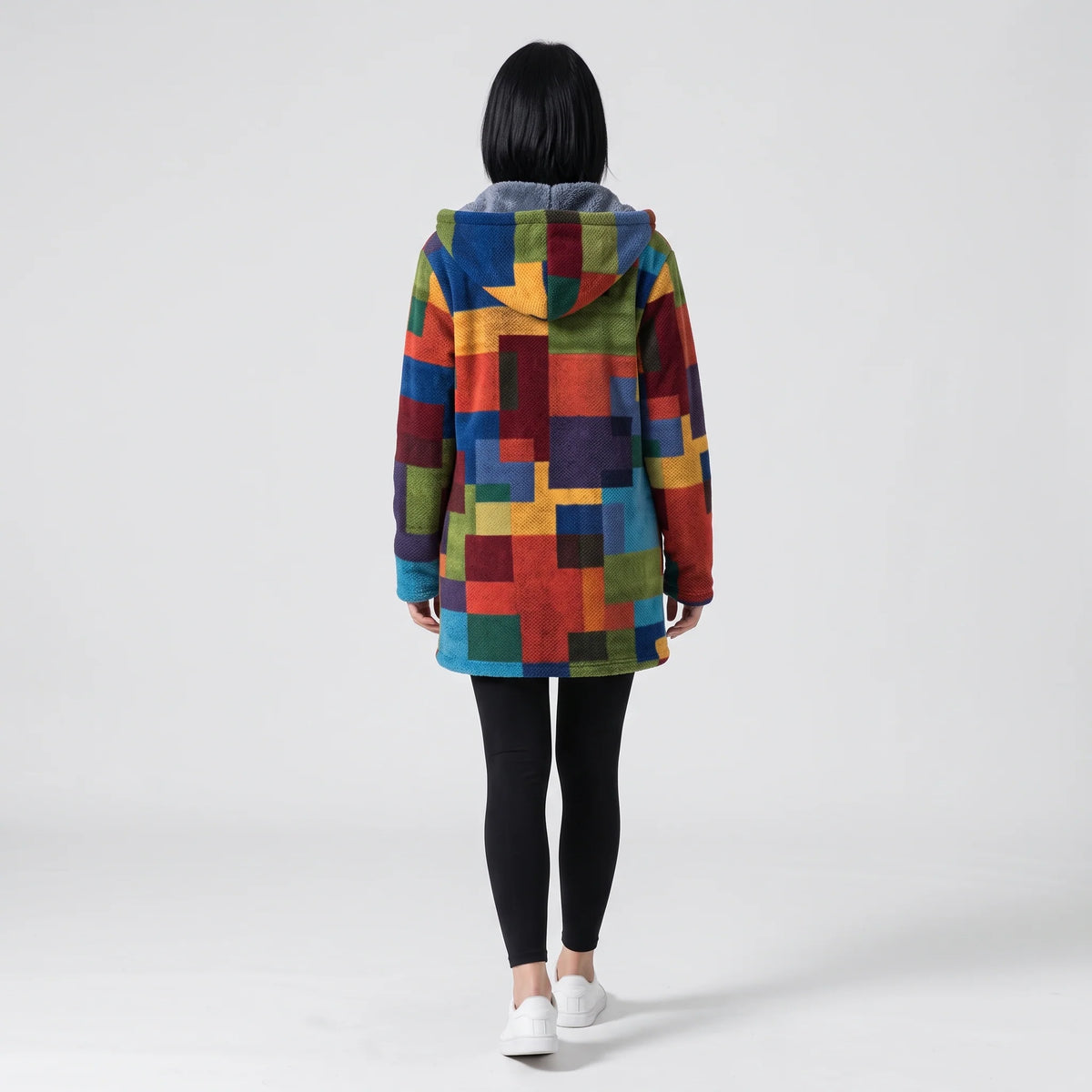 Women's Cozy Hooded Relaxed Fit Jacket