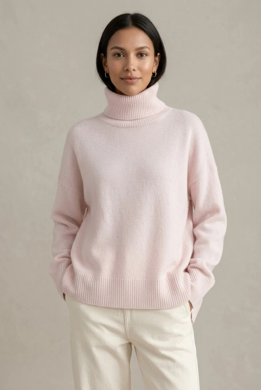 Women's Cozy Oversized Turtleneck Sweater