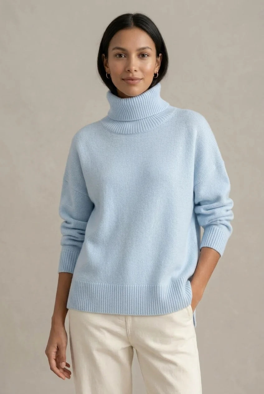 Women's Cozy Oversized Turtleneck Sweater