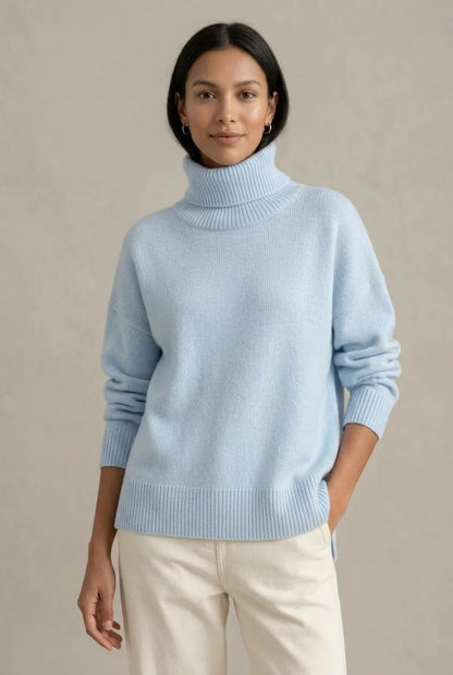 Women's Cozy Oversized Turtleneck Sweater