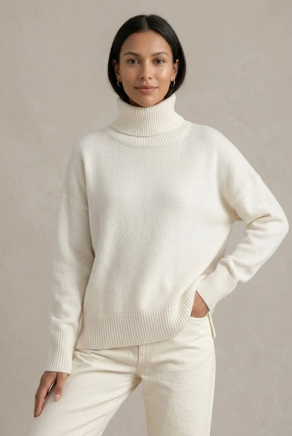 Women's Cozy Oversized Turtleneck Sweater