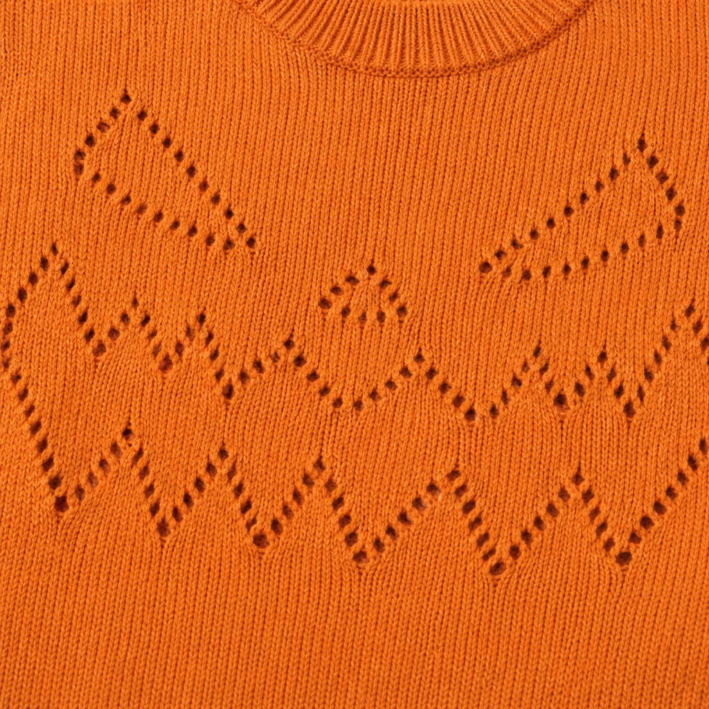 Women's Cozy Relaxed Fit Openwork Knit Sweater