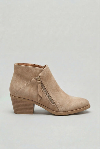 Women's Elegant Structured Block Heel Ankle Boots