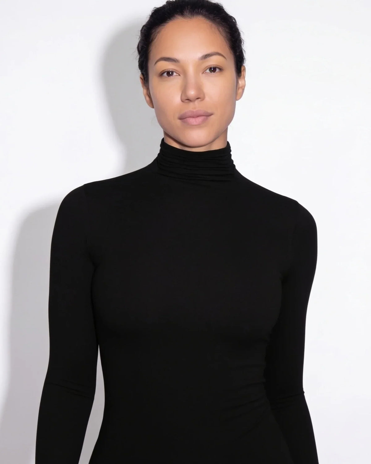 Women's Fitted Long Sleeve Turtleneck Top