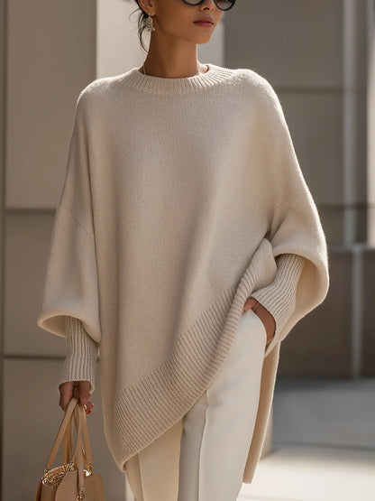Women's Relaxed Oversized Ribbed Pullover