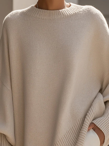Women's Relaxed Oversized Ribbed Pullover