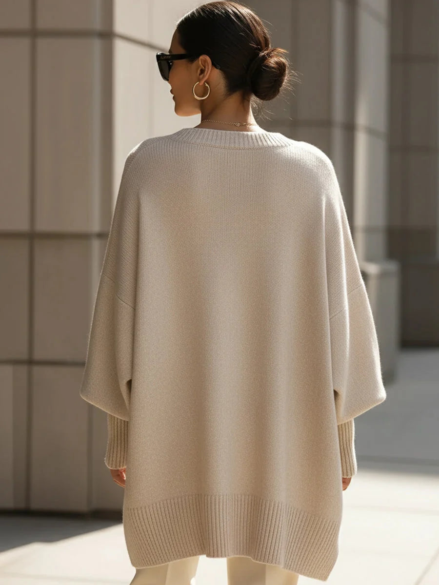 Women's Relaxed Oversized Ribbed Pullover