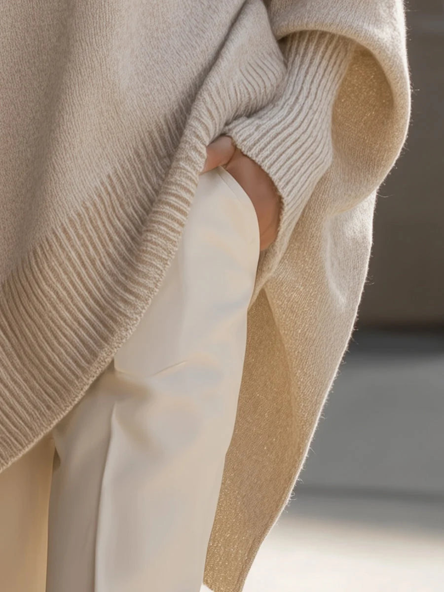 Women's Relaxed Oversized Ribbed Pullover