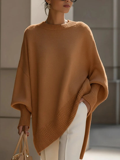 Women's Relaxed Oversized Ribbed Pullover