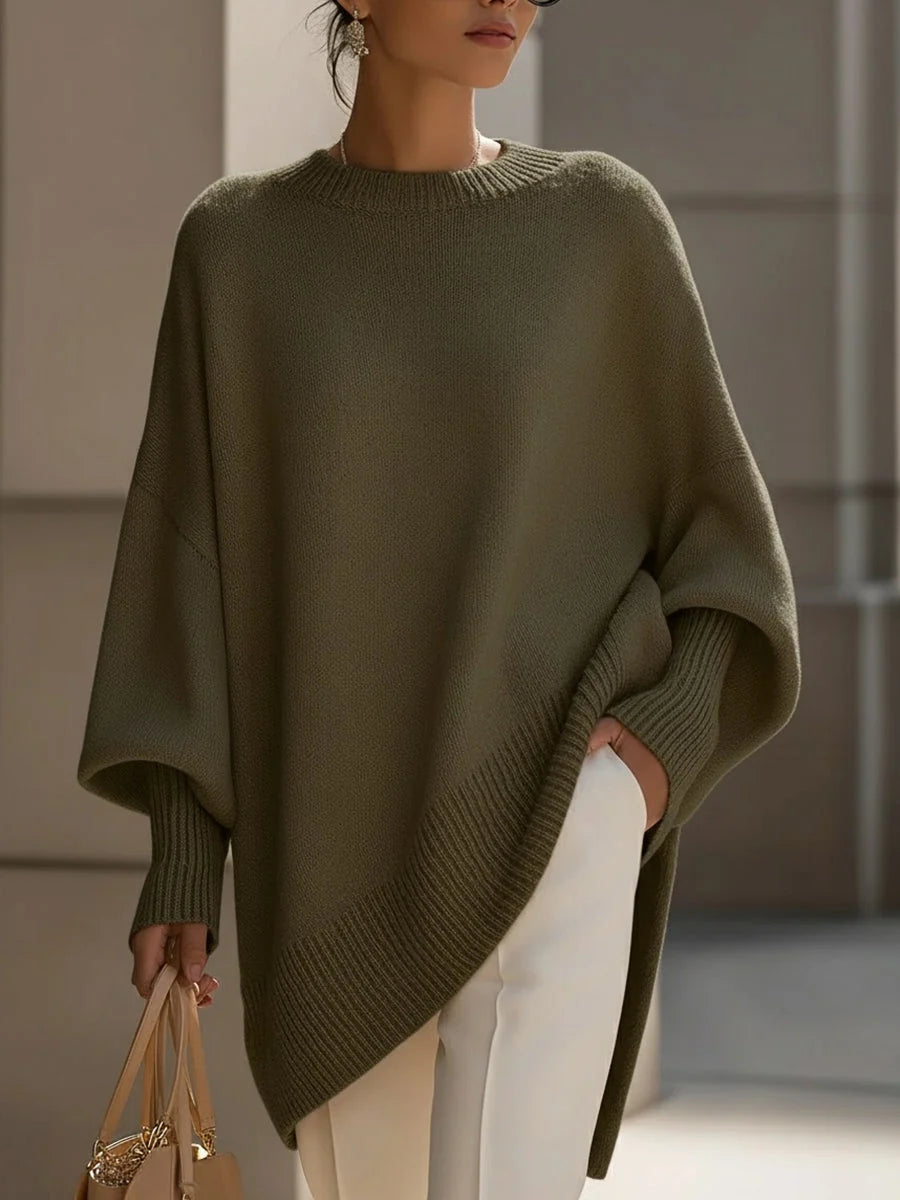 Women's Relaxed Oversized Ribbed Pullover