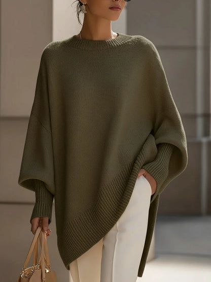 Women's Relaxed Oversized Ribbed Pullover