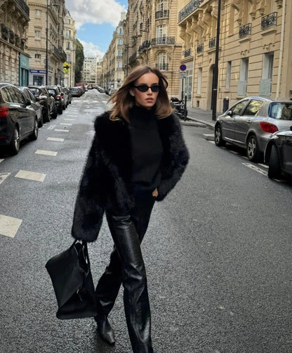 Women's Relaxed Oversized Wide Lapel Midi Coat
