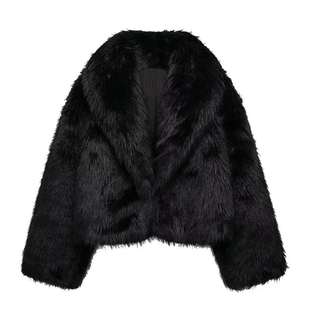 Women's Relaxed Oversized Wide Lapel Midi Coat