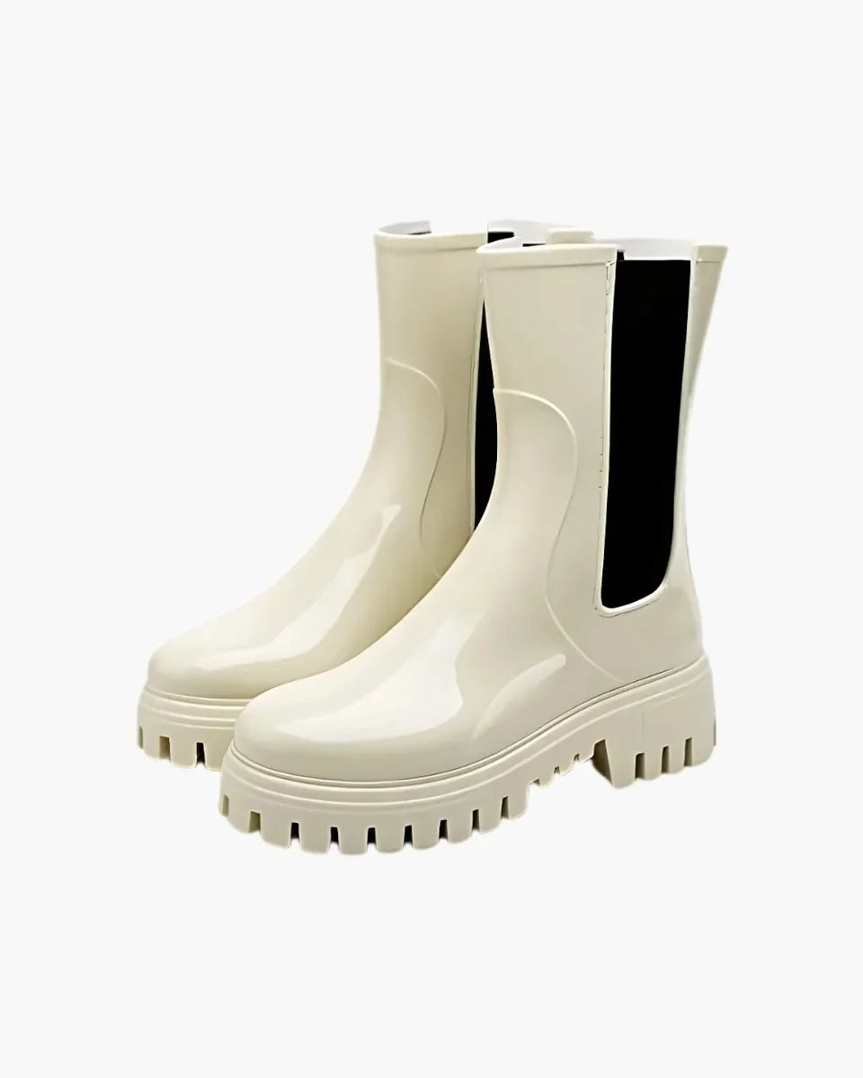 Women's Water-Resistant Chunky Sole Chelsea Boots