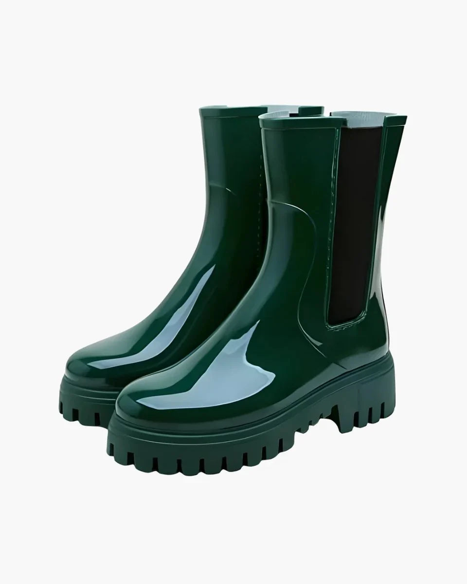 Women's Water-Resistant Chunky Sole Chelsea Boots
